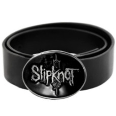 Ремінь шкіряний Slipknot Logo овал чорний