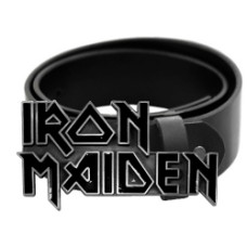 Ремінь шкіряний Iron Maiden Logo чорний