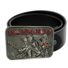 Ремінь шкіряний Iron Maiden - The Trooper 2 чорний