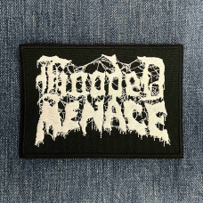 Нашивка Hooded Menace White Logo вишита