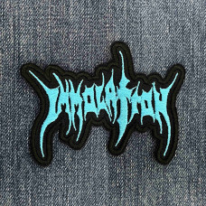 Нашивка Immolation Blue Logo вишита фігурна