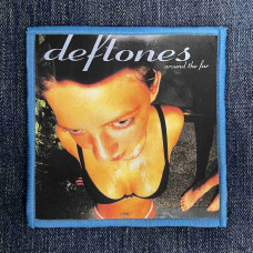Нашивка Deftones - Around The Fur друкована блакитна кайма