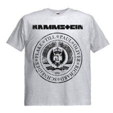 Футболка Rammstein - Made In Germany світло-сіра меланжева