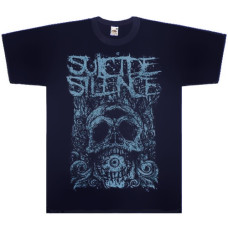 Футболка Suicide Silence - Skull темно-синя