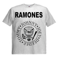 Футболка Ramones світло-сіра меланжева