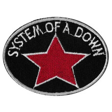 Нашивка System Of A Down Red Star вишита