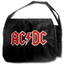 Сумка-листоноша з вишивкою AC/DC