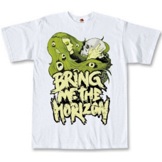 Футболка Bring Me The Horizon - Girl Holding Skull біла