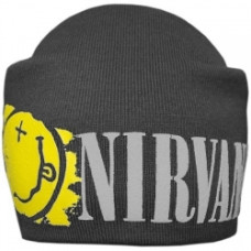 Шапка біні Nirvana smile катана сіра
