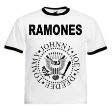 Футболка Ramones Ringer біла