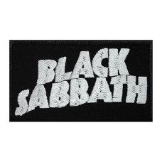 Нашивка Black Sabbath White Logo вишита