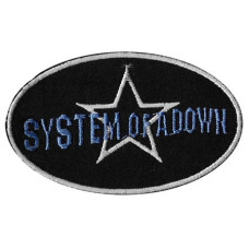 Нашивка System Of A Down Black Star вишита