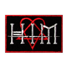 Нашивка HIM Heartagram вишита
