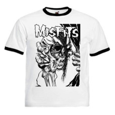 Футболка Misfits - Evil Eye Ringer біла