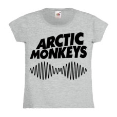 Футболка жіноча Arctic Monkeys світло-сіра меланжева