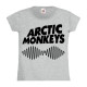 Футболка жіноча Arctic Monkeys світло-сіра меланжева