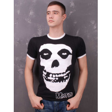 Футболка Misfits череп Ringer чорна