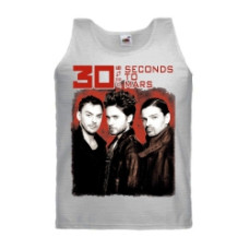 Майка 30 Seconds To Mars Trio світло-сіра меланжева