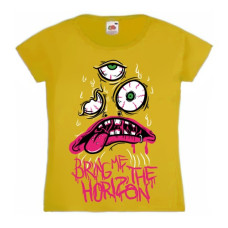 Футболка жіноча Bring Me The Horizon жовта