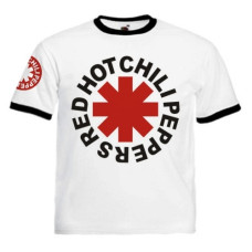 Футболка Red Hot Chili Peppers Ringer біла з чорним