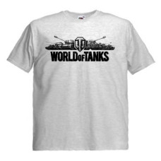 Футболка World Of Tanks світло-сіра меланжева