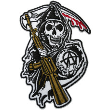 Нашивка Sons Of Anarchy вишита фігурна (термонаклейка)
