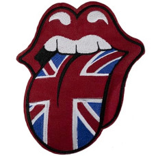 Нашивка The Rolling Stones вишита фігурна (термонаклейка)