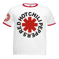 Футболка Red Hot Chili Peppers Ringer біла з червоним