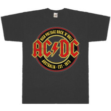 Футболка AC/DC - AUSTRALIA-EST-1973 сіра