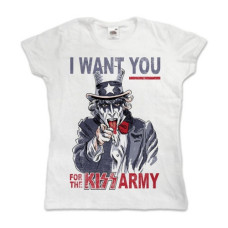 Футболка жіноча Kiss - Kiss Army біла