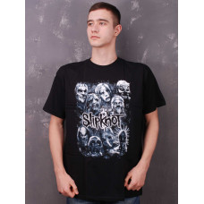 Футболка Slipknot Маски серые
