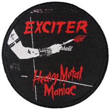 Нашивка Exciter - Heavy Metal Maniac ткана кругла