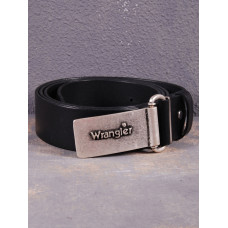 Ремінь шкіряний Коловорот Wrangler Vintage чорний