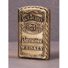 Запальничка газова Jack Daniels мідна турбо полум'я