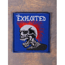 Нашивка The Exploited череп блакитна вишита