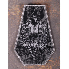 Нашивка Crucifier - Thy Sulfur Throne On High Silver ткана