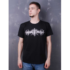 Футболка Nokturnal Mortum - Logo 2021 White Molfa Band (FOTL) чорна