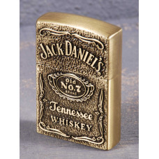 Запальничка газова Jack Daniels золотиста звичайне полум'я