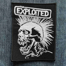 Нашивка The Exploited череп чорна вишита