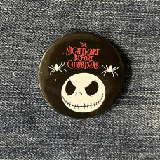 Значок The Nightmare Before Christmas - Jack With Spiders круглий