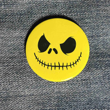 Значок The Nightmare Before Christmas - Jack On Yellow круглий