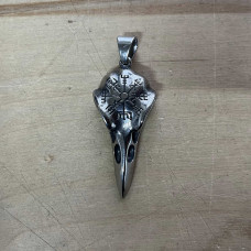 Кулон Vegvisir на черепі ворони