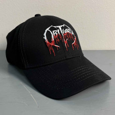 Бейсболка Obituary Logo White/Red
