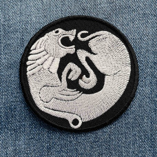 Нашивка Scythian Symbol 4 біла вишита