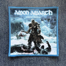 Нашивка Amon Amarth - Jomsviking друкована блакитна кайма