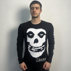 Лонгслів Misfits Skull (B&C) чорний