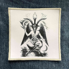 Нашивка Baphomet друкована біла кайма