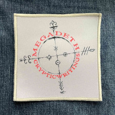 Нашивка Megadeth - Cryptic Writings друкована біла кайма