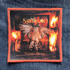 Нашивка Satyricon - Nemesis Divina друкована червона кайма