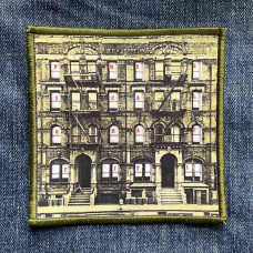 Нашивка Led Zeppelin - Physical Graffiti друкована зелена кайма